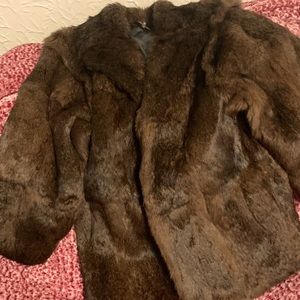 Vintage Mink Fur Womens Coat Size 8